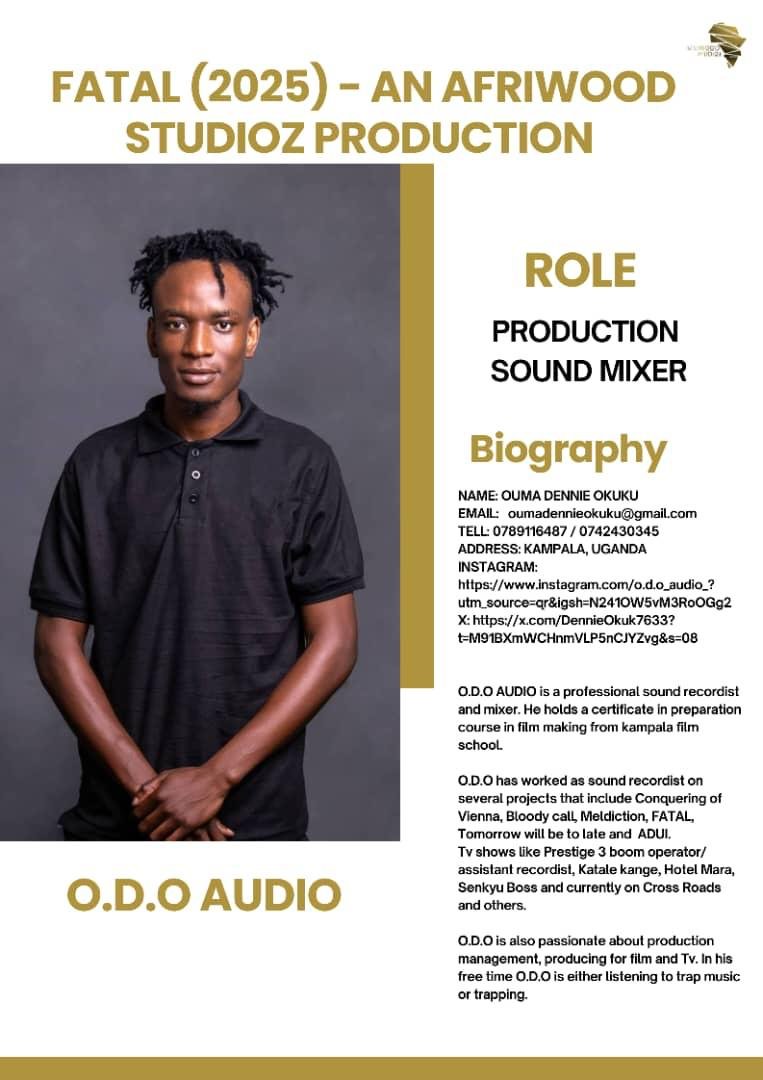 O.D.O Audio — Production Sound Mixer